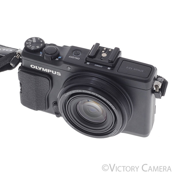 Olympus Stylus XZ-2 Black 12MP Digital Point & Shoot Camera [EXC+]