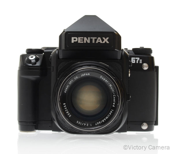Pentax 67 II Medium Format Camera with AE Finder & 105mm f2.4 Lens