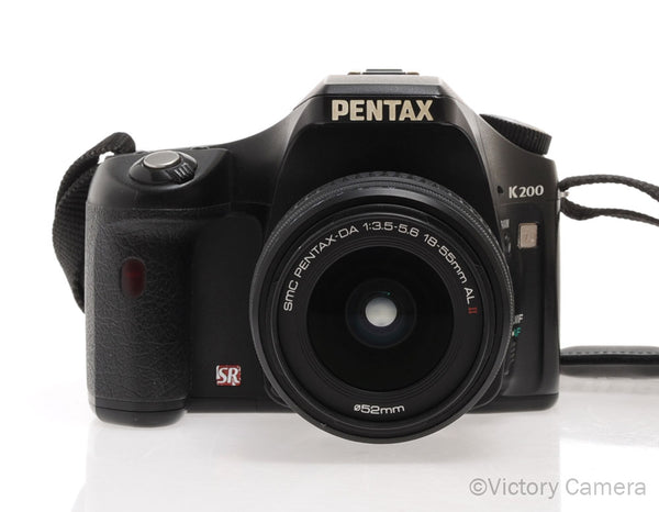 Pentax K200D DSLR 10.2MP Camera w/ 18-55mm Lens [EXC]