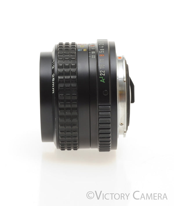 Pentax SMC Pentax-A 28mm f2 FAST Wide Angle Lens for K Mount [EXC]