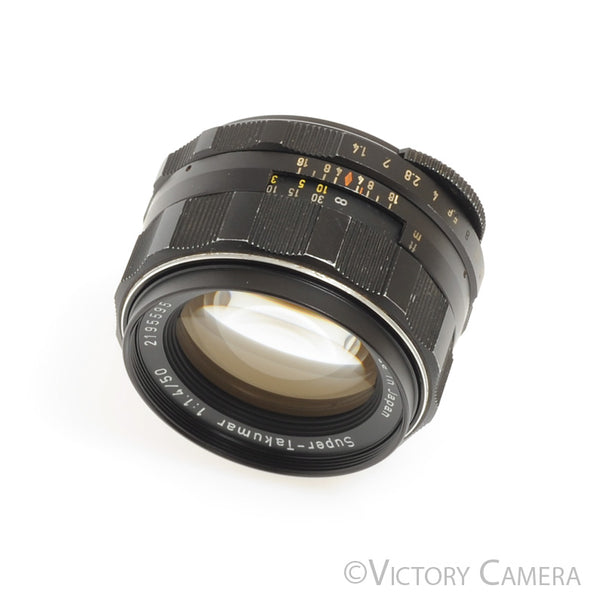 Pentax Super-Takumar 50mm F1.4 M42 Screw Mount Thorium Glass Lens [EXC