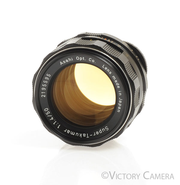 Pentax Super-Takumar 50mm F1.4 M42 Screw Mount Thorium Glass Lens [EXC