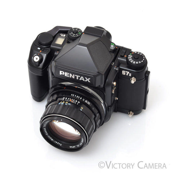 Pentax 67 II 67II 6x7 Medium Format Camera w AE Finder 105mm f2.4 Lens