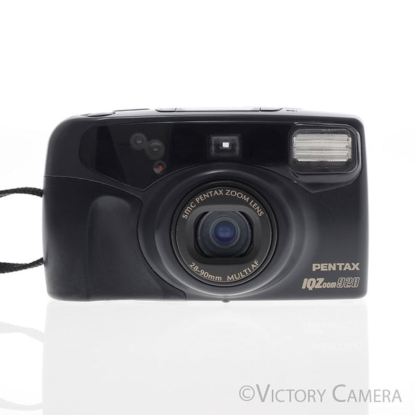 Pentax IQZoom 928 Black 35mm Point & Shoot Film Camera w/ 28-90mm Zoom