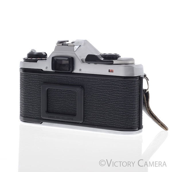 Pentax ME Super Chrome 35mm SLR Camera w/ 50mm f2 Lens [EXC-]