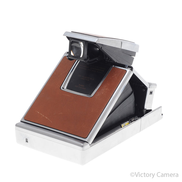 Polaroid SX-70 SX70 Chrome & Leather Camera [EXC-]