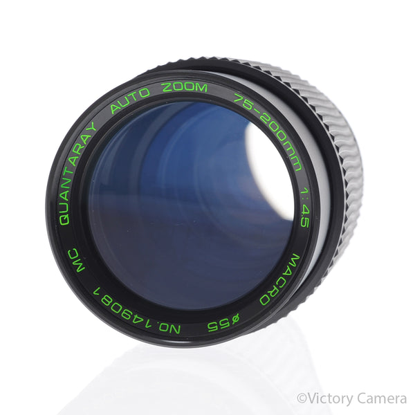Quantaray 75-200mm f4.5 Telephoto Zoom Lens for Minolta MD [EXC+]