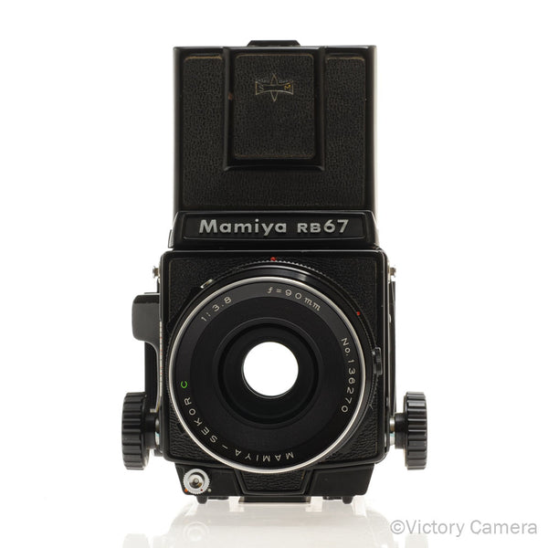 Mamiya RB67 Pro Camera w/ 90mm F3.8 Lens 120 Back WLVF -New Seals- [EX