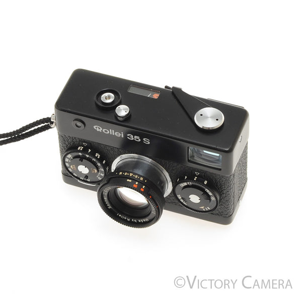 Rollei 35S 35 S Black 40mm f2.8 Zeiss Sonnar Camera -Good Meter- [EXC]