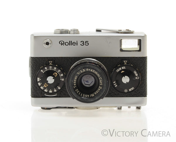 Rollei 35 Chrome 35mm Camera w/ 40mm f3.5 Tessar Lens -Good
