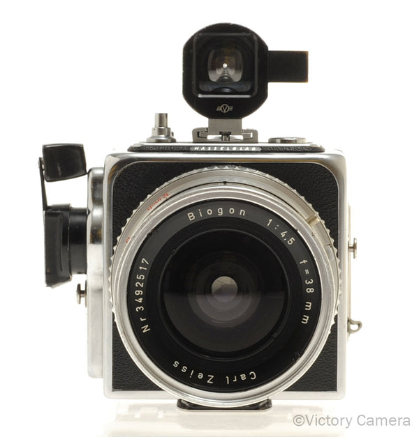 Hasselblad Chrome SWC Biogon 38mm f4.5 C Lens 12 Back + Finder [EXC]