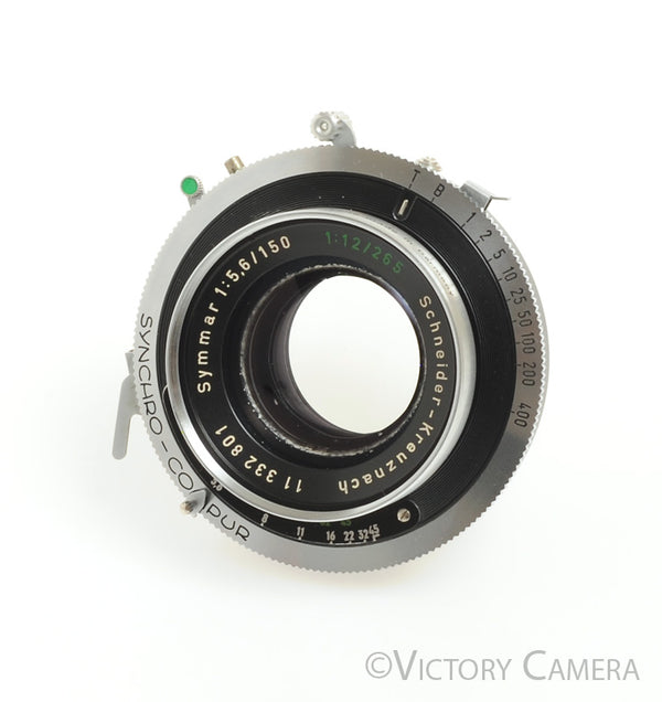 Schneider Symmar 150mm f5.6 Convertible Lens in #1 Synchro Compur Shut