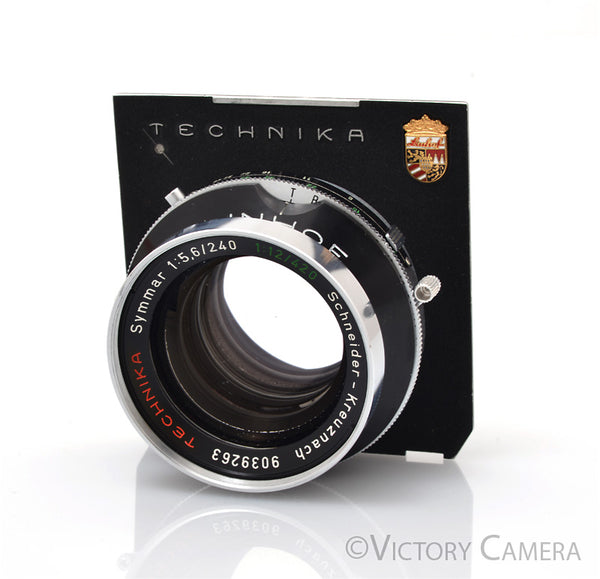 Schneider Symmar Technika 240mm f5.6 5x7 Lens in Compur 2 Shutter [GOO