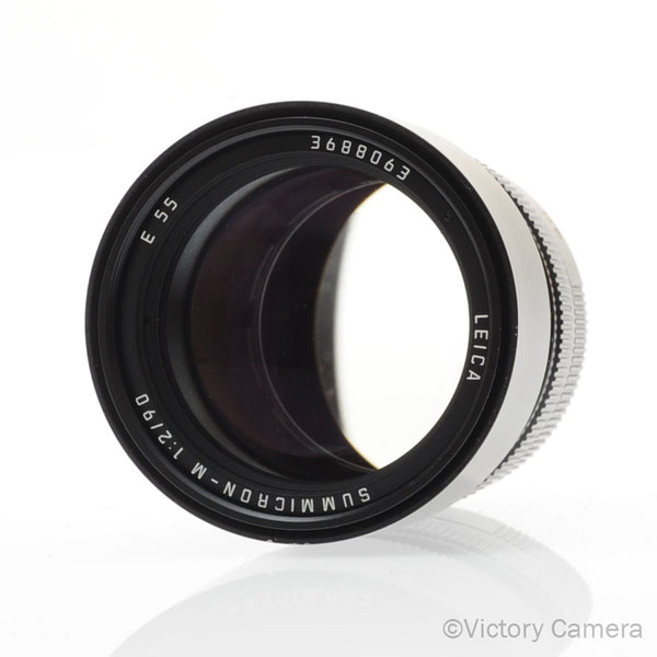 Leica 90mm f2 Summicron-M Black M Mount Prime Lens | Victory Camera