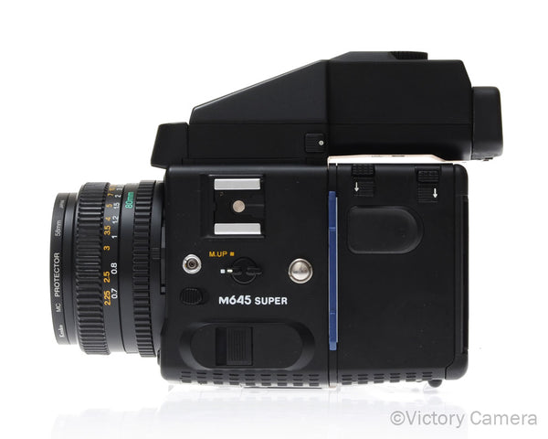 Mamiya 645 Super Medium Format Film Camera w/ AE Finder 80mm Lens [EXC