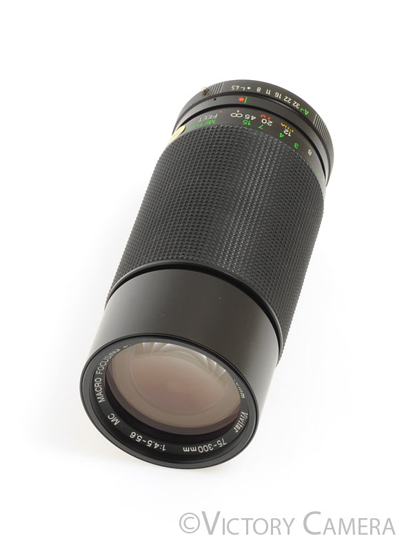 Vivitar 75-300mm f4.5-5.6 Macro Zoom Lens for Pentax K Mount [EXC+]