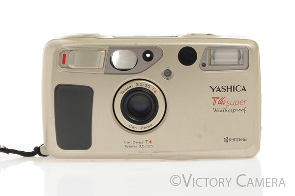 Yashica T4 Super Weatherproof 35mm Film Point & Shoot w/ WLF -Cool- [E