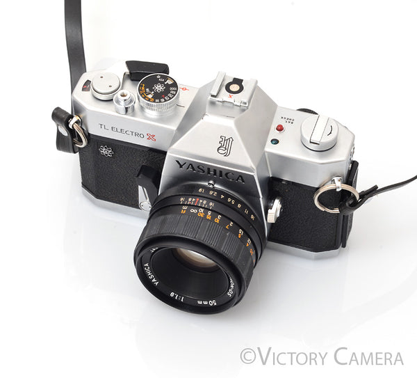 Yashica TL Electro X Chrome 35mm SLR w/ 50mm f1.7 Prime Lens [GOOD]