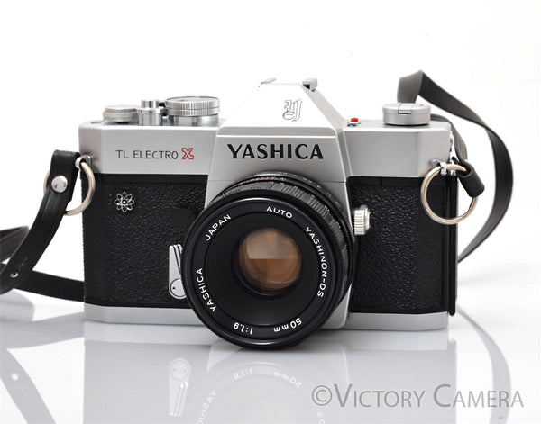 Yashica TL Electro X Chrome 35mm SLR w/ 50mm f1.7 Prime Lens [GOOD]