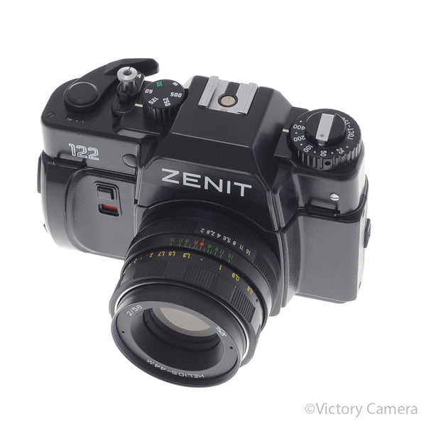 Zenit 122 Black 35mm Film Camera w/ Helios 44-M 58mm f2 Bokeh Lens [EX