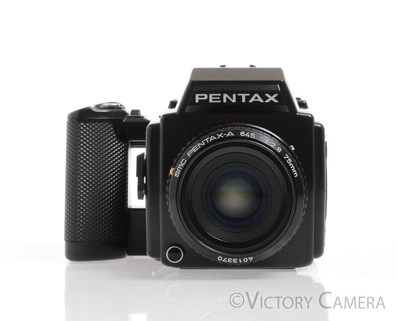 Pentax 645 6x4.5 Medium Format Camera w/ 75mm f2.8 Lens &amp; 120 Back - Victory Camera