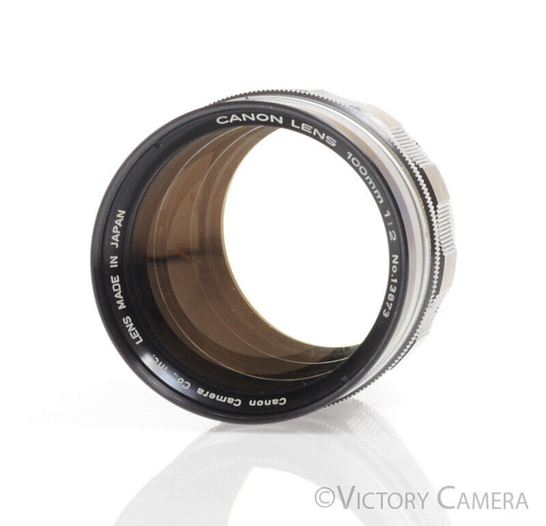 Canon LTM Leica Mount 100mm F2 Black Lens