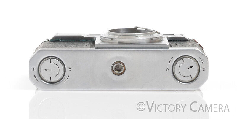 Nikon M Red Synched Chrome 35mm Rangefinder Camera Body -Read- - Victory Camera
