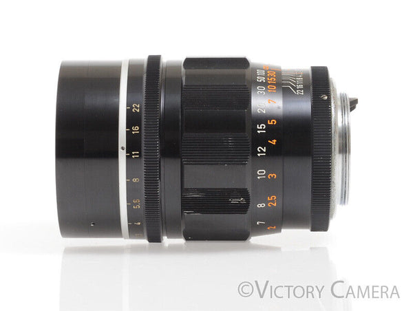 Canon LTM Leica Mount 100mm F2 Black Lens