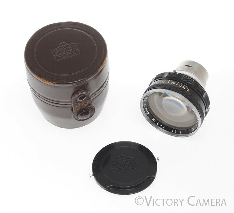 Nikkor-N.C 5cm f1.1 S Mount Rangefinder Lens (read) - Victory Camera