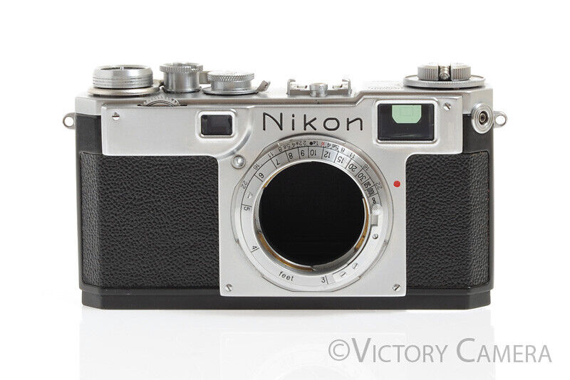 Nikon S2 Chrome 35mm Rangefinder Camera Body (only) -As is, Parts/Repair- - Victory Camera