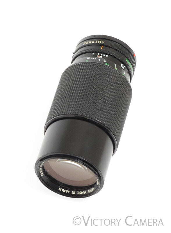 Canon FD 70-210mm f4.0 Manual Focus Telephoto Zoom Lens - Victory Camera