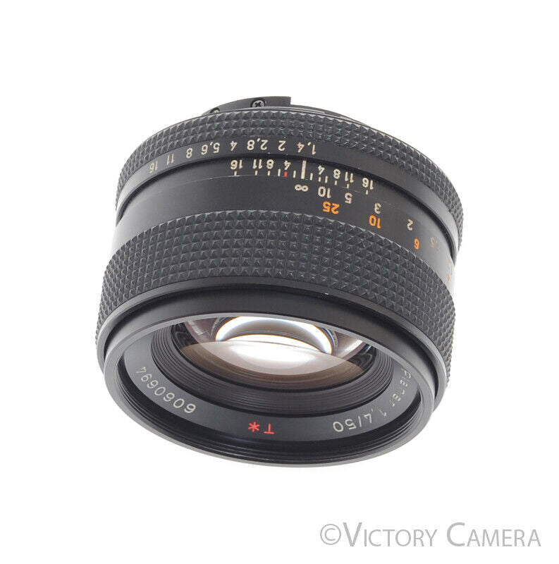 Zeiss Planar 50mm 1.4 T* Standard Lens for Contax C/Y Mount -Read- [EXC] - Victory Camera