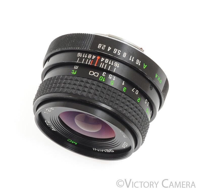 Gemini MC Auto 28mm f2.8 Wide Angle Prime Lens for Pentax K Mount -Clean-