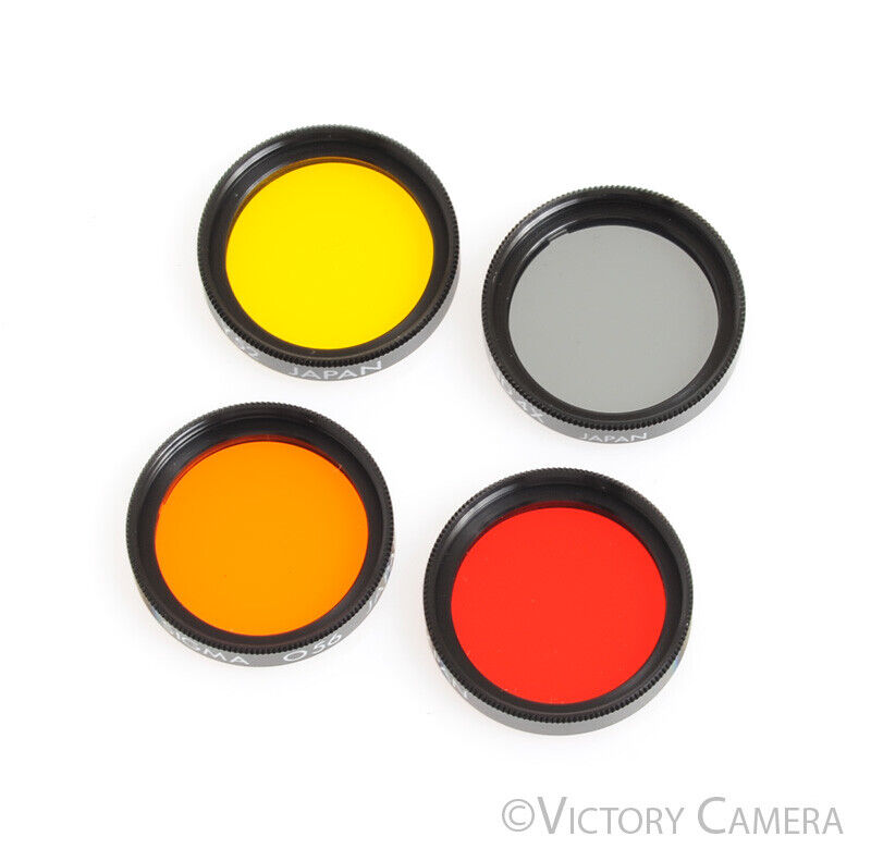 Sigma 22.5mm Color Filter Set for Black and White (ND 4x, Y52, O56, R60) -Clean- - Victory Camera