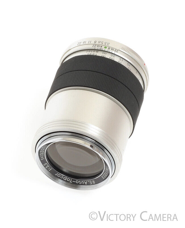 Topcon RE-Auto-Topcor 13.5cm 135mm f3.5 Short Telephoto Lens -Clean Glass- - Victory Camera