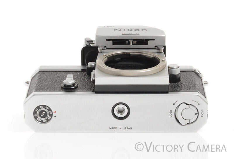 Nikon F Chrome 35mm Camera Body w/ Photomic Prism -Clean, Meter Slightly Off-