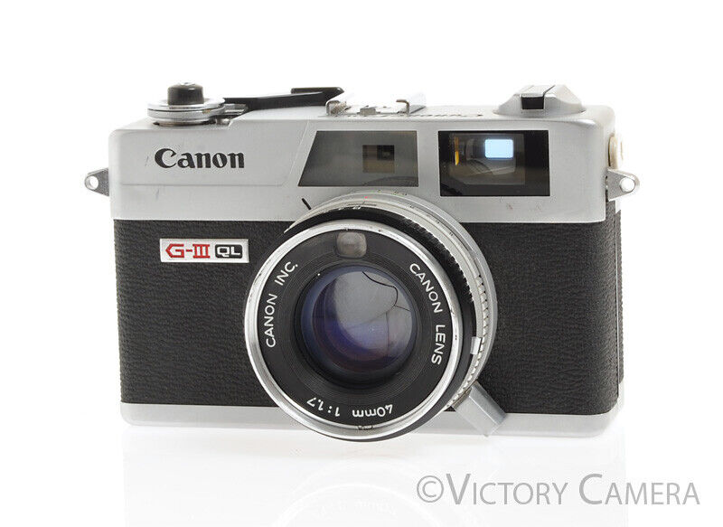 Canonet QL17 QL-17 GIII Rangefinder Camera -Clean, New Seals-