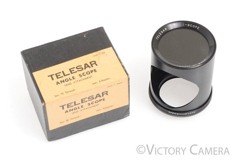 Telesar Angle / Mirror Scope Right Angle Photography Spy Lens Attachment -Mint- - Victory Camera