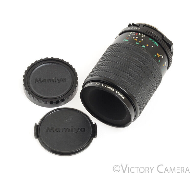Mamiya 645 120mm F4 M 1:1 Macro A Manual Focus Telephoto Prime Lens -Clean- - Victory Camera