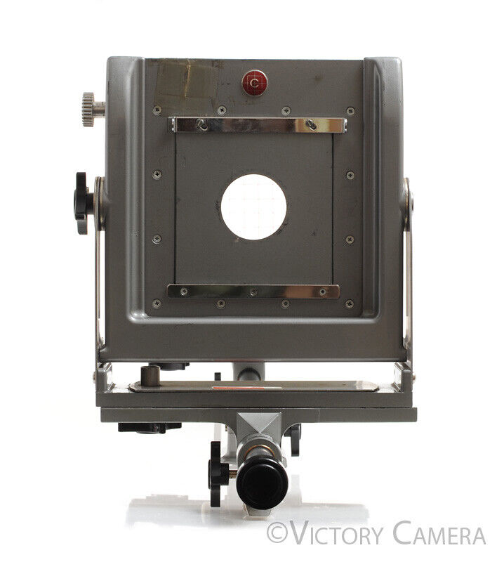 Calumet Chrome 4x5 Monorail Camera w/ Revolving Back &amp; Long Rail -Nice in Case- [Good] - Victory Camera