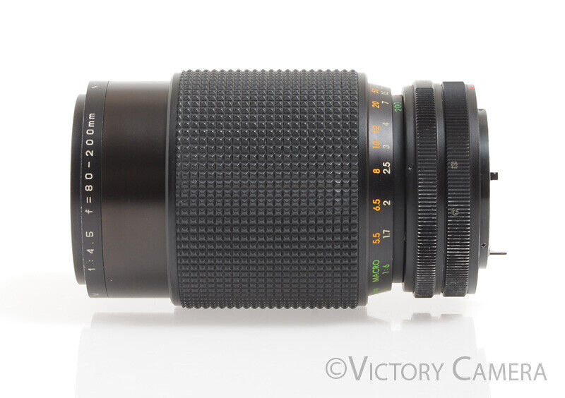 DeJur MC 80-200mm f4.5 Auto Zoom Telephoto Zoom Lens for FD Mount -Clean-