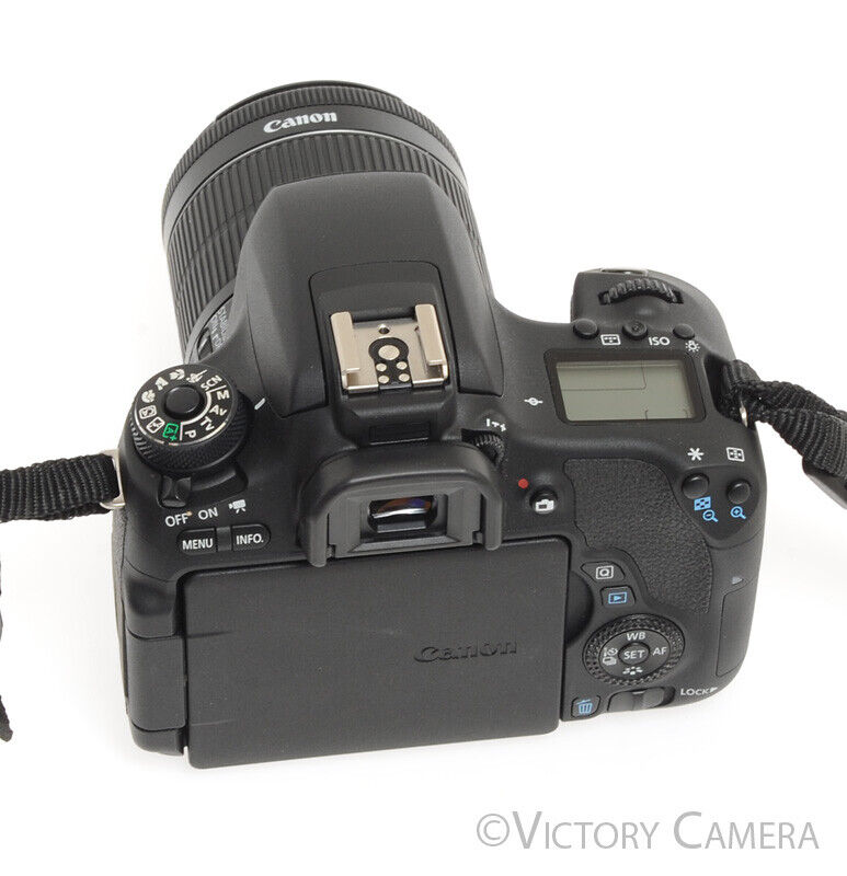 Canon EOS 760D / Rebel T6s 24.2 MP DSLR w/ 18-55mm Zoom Lens