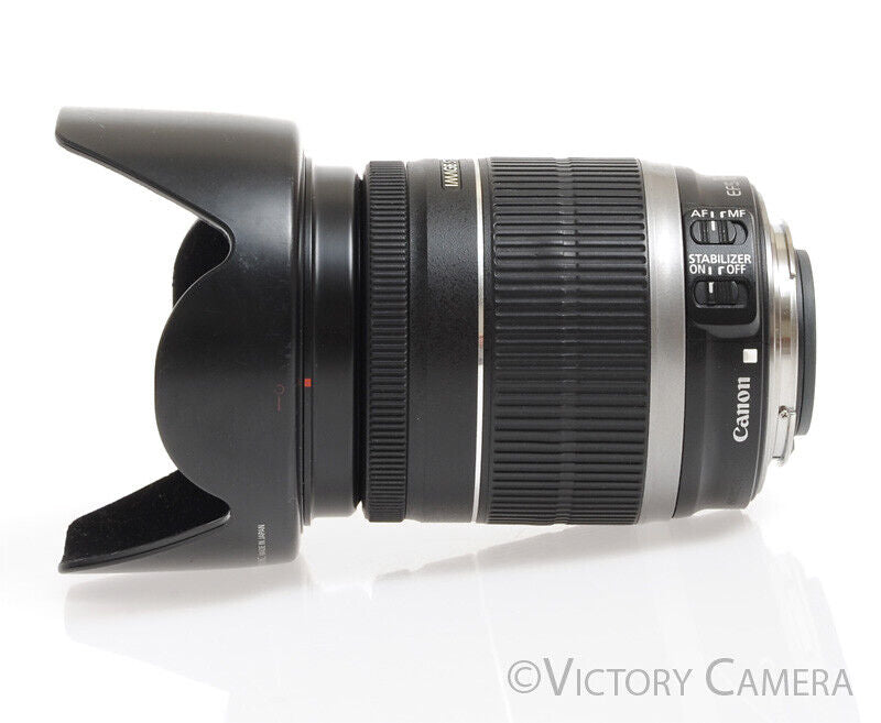 Canon EF-S 18-200mm f3.5-5.6 IS Macro Telephoto Zoom Lens -Clean- - Victory Camera