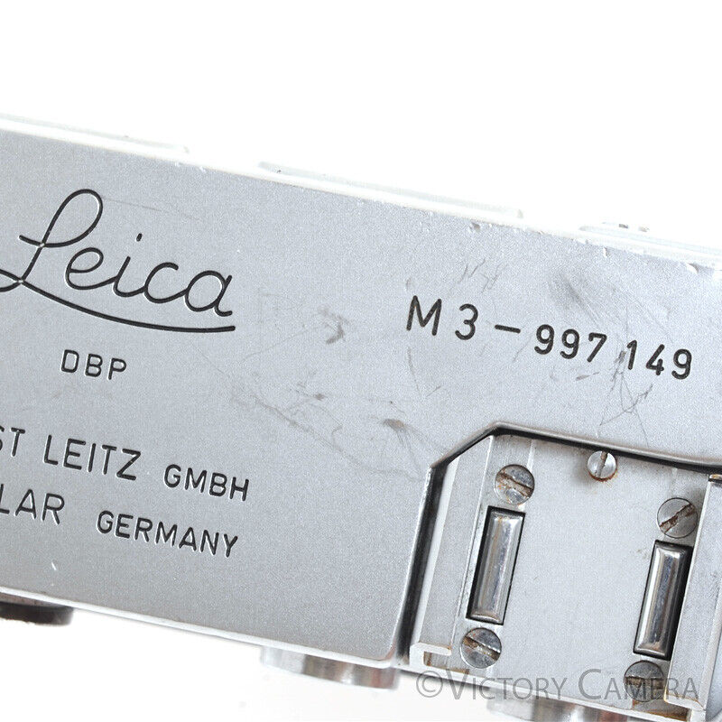 Leica M3 SS (Single Stroke) Chrome 35mm Rangefinder Camera Body -Nice-