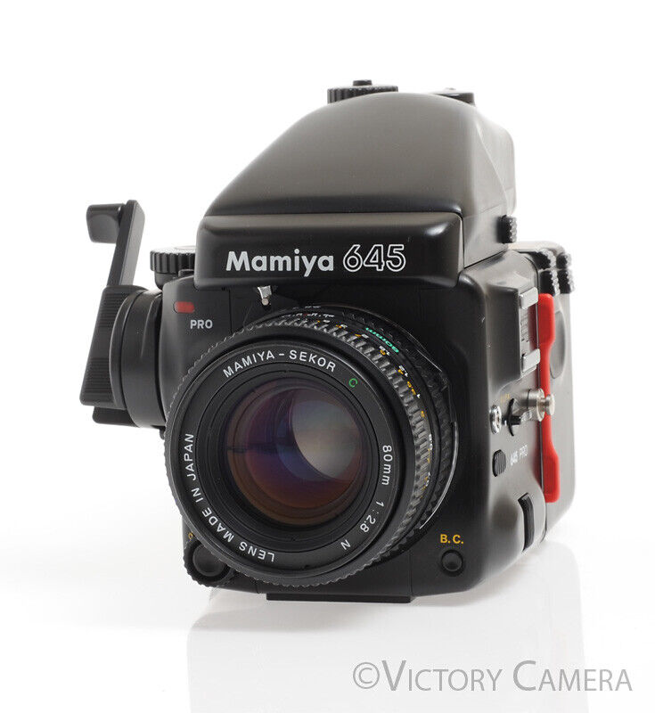Mamiya 645 Pro Camera AE Metered Prism FE401 w/ 80mm f2.8 N Lens