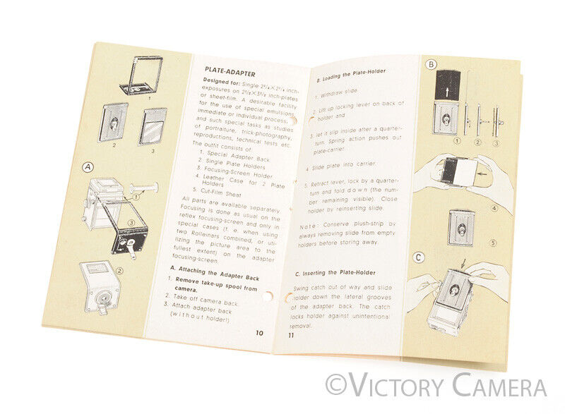 3x Rollei Rolleiflex Vintage Manual / Catalogs on The Practical Accessories [EXC] - Victory Camera