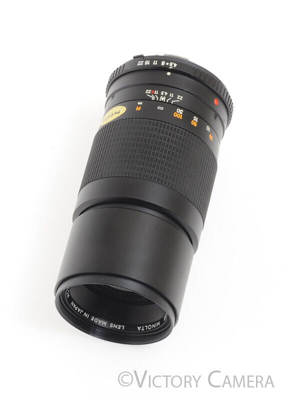 Minolta MD Celtic 200mm f4.5 MD Telephoto Lens -Clean-