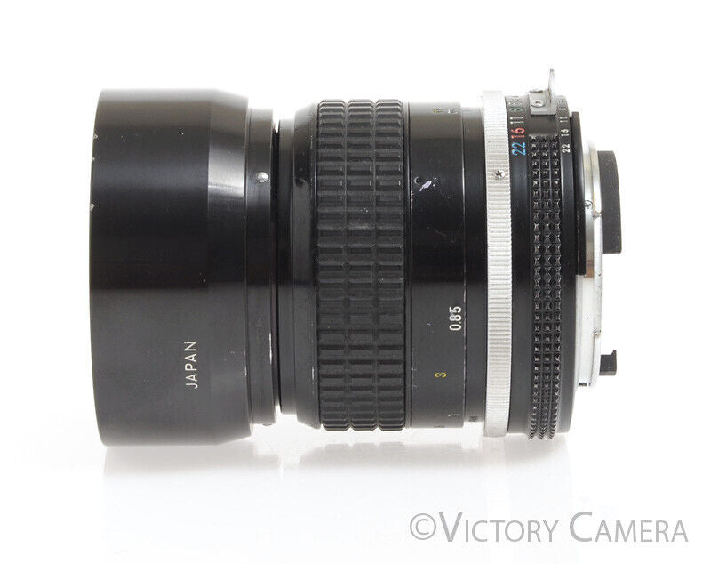 Nikon Nikkor 85mm F2.0 AI Manual Focus Portrait Lens -Clean- - Victory Camera