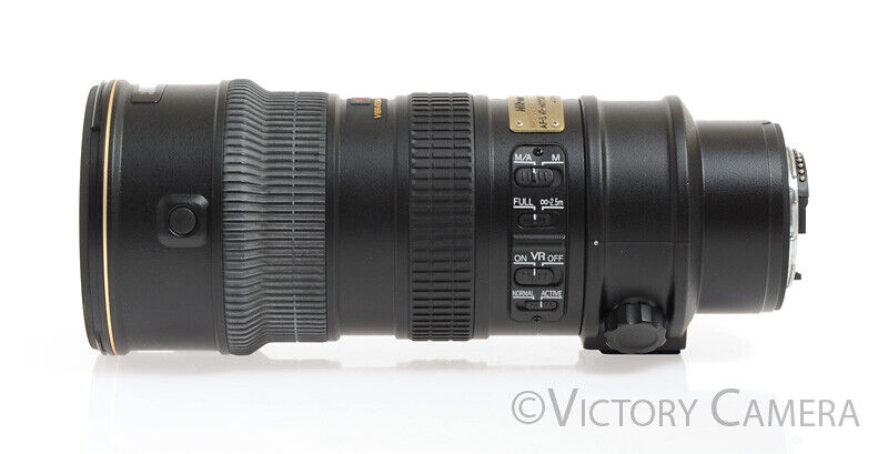 Nikon AF-S Nikkor 70-200mm f2.8 G ED VR Telephoto Zoom Lens -Clean w/ Shade- - Victory Camera