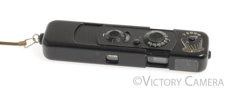 Minox B Rare Black Subminiature Film Spy Camera w/ Case and Chain -Cool- [EXC-] - Victory Camera
